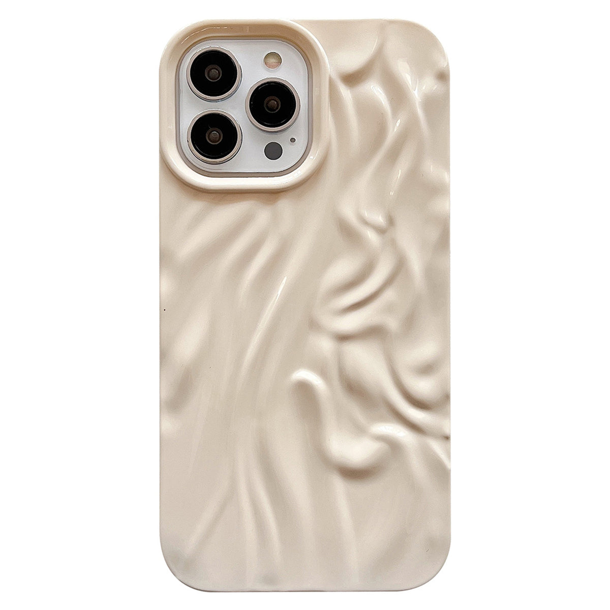 Til iPhone 13 Pro Max 6,7 tommer stødsikker plisseret design blankt telefoncover Blødt TPU-bagcover Til iPhone 13 Pro Max 6,7 tommer stødsikker plisseret design blankt telefoncover Blødt TPU-bagcover